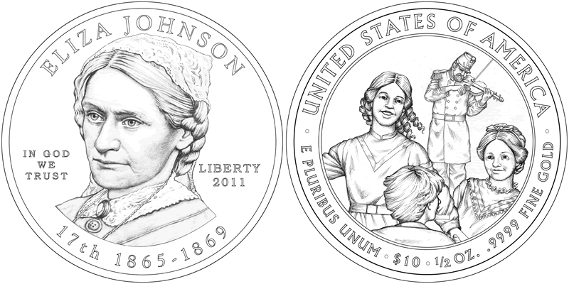 US-Mint-Announces-2011-First-Spouse-Gold-Coin-Designs